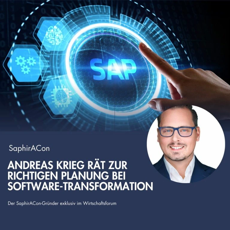 Richtige Planung bei Transformation SaphirACon in der Presse